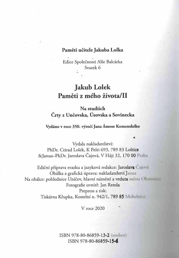 Jakub Lolek: Paměti z mého života II. (kniha) - Image 4