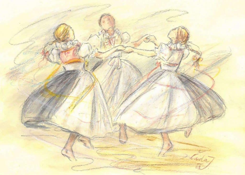 Cada Skola lidoveho tance upravena (Hanácký folklorní spolek)