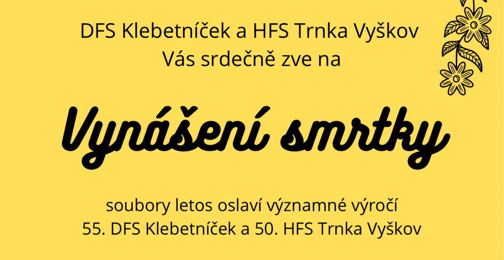 DFS Klebetnicek a HFS Trnka Vyskov Vas srdecne zve 1 (Hanácký folklorní spolek)